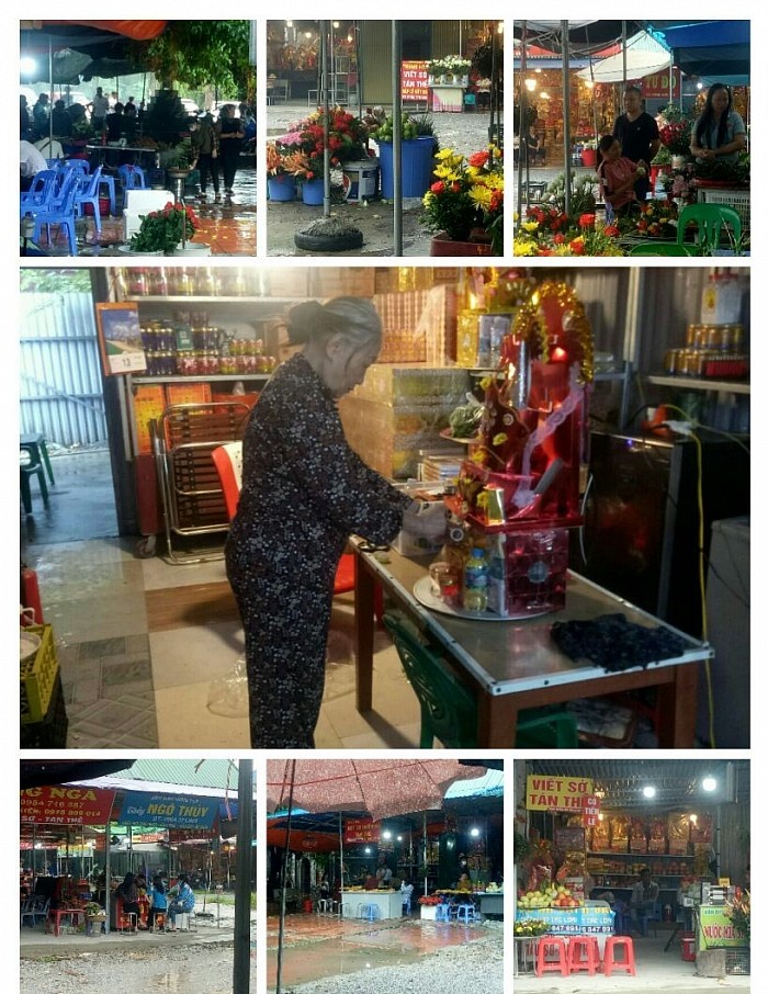 Sắp lễ dâng Mẫu ngày đầu tháng